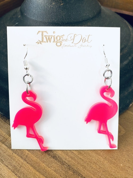 Hot Pink Mini Flamingo - krokar