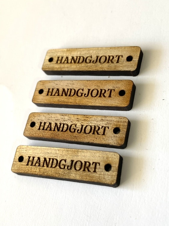 Handgjort - trätag