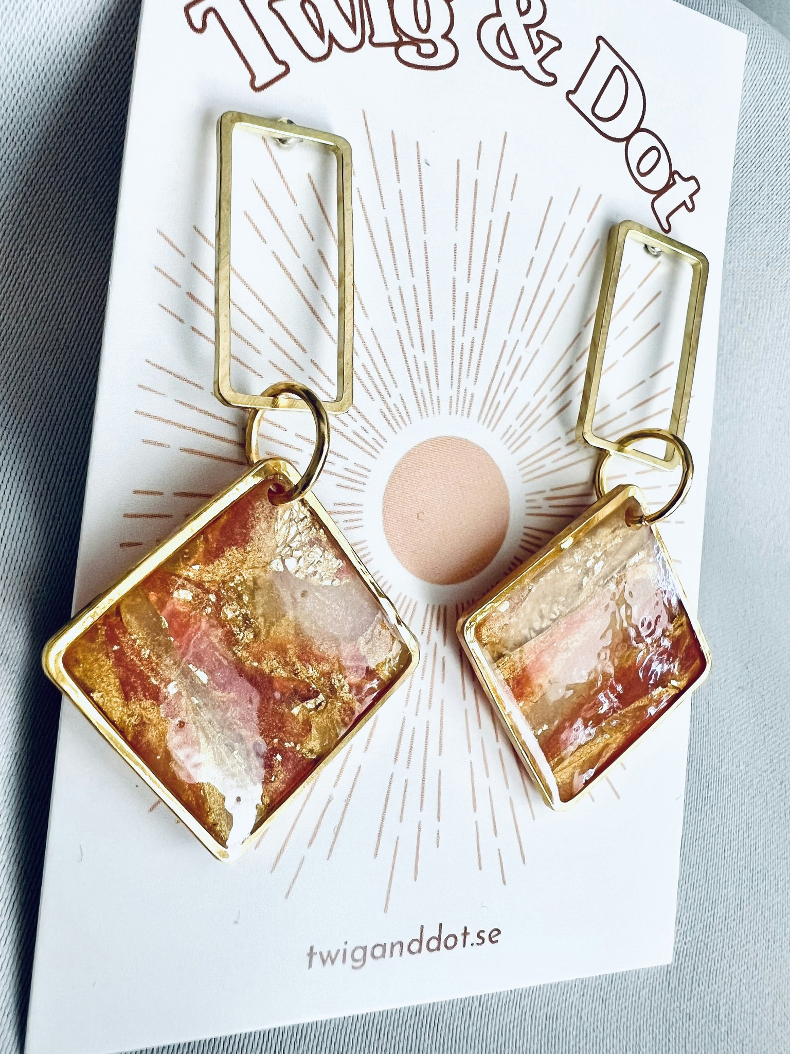 Pink & Gold marble lux Geo