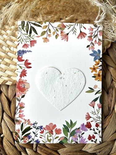 Fröhjärta - kort med planterbart hjärta