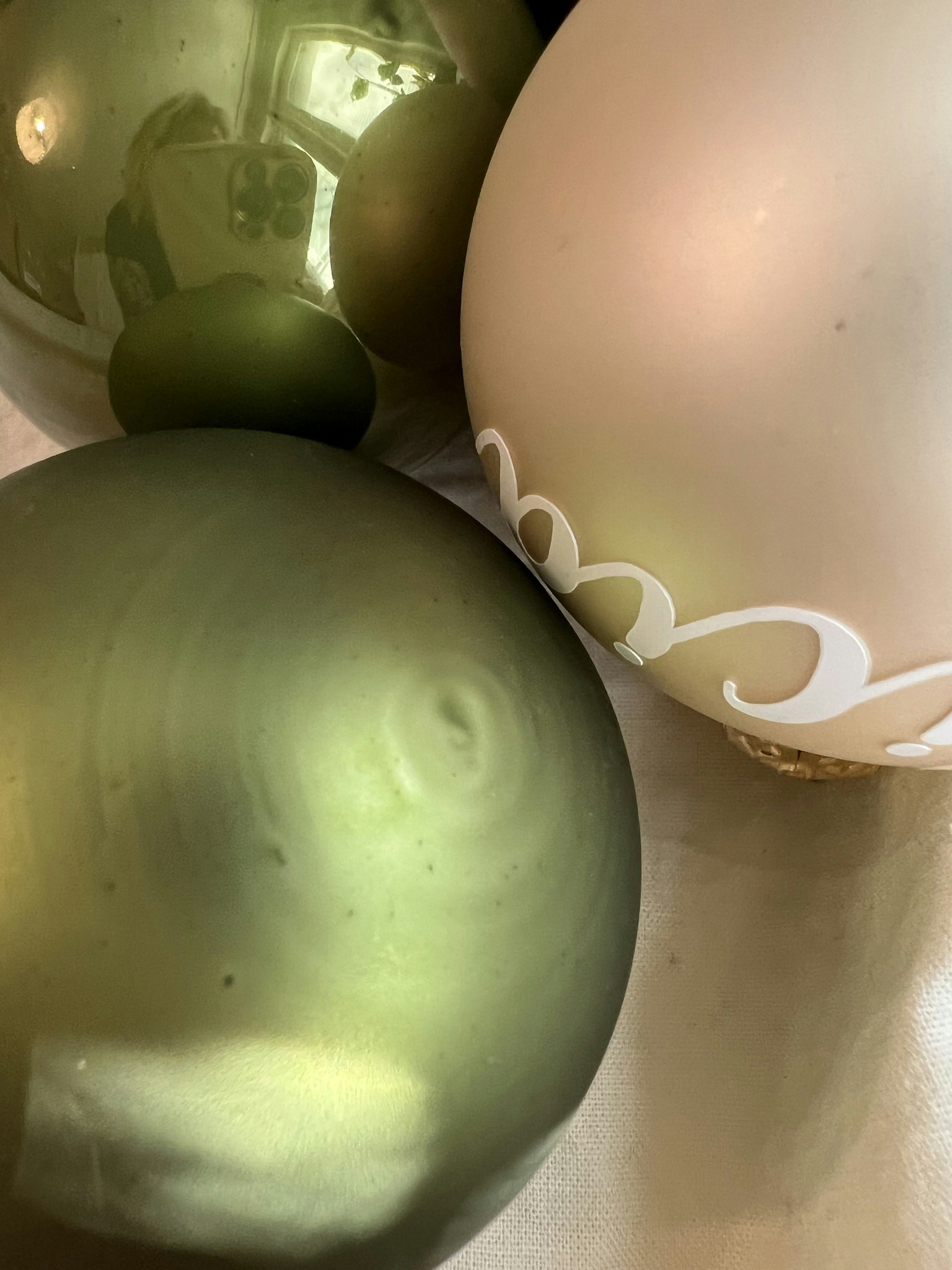 ”Sleigh Ride” Julkula med namn - Glas