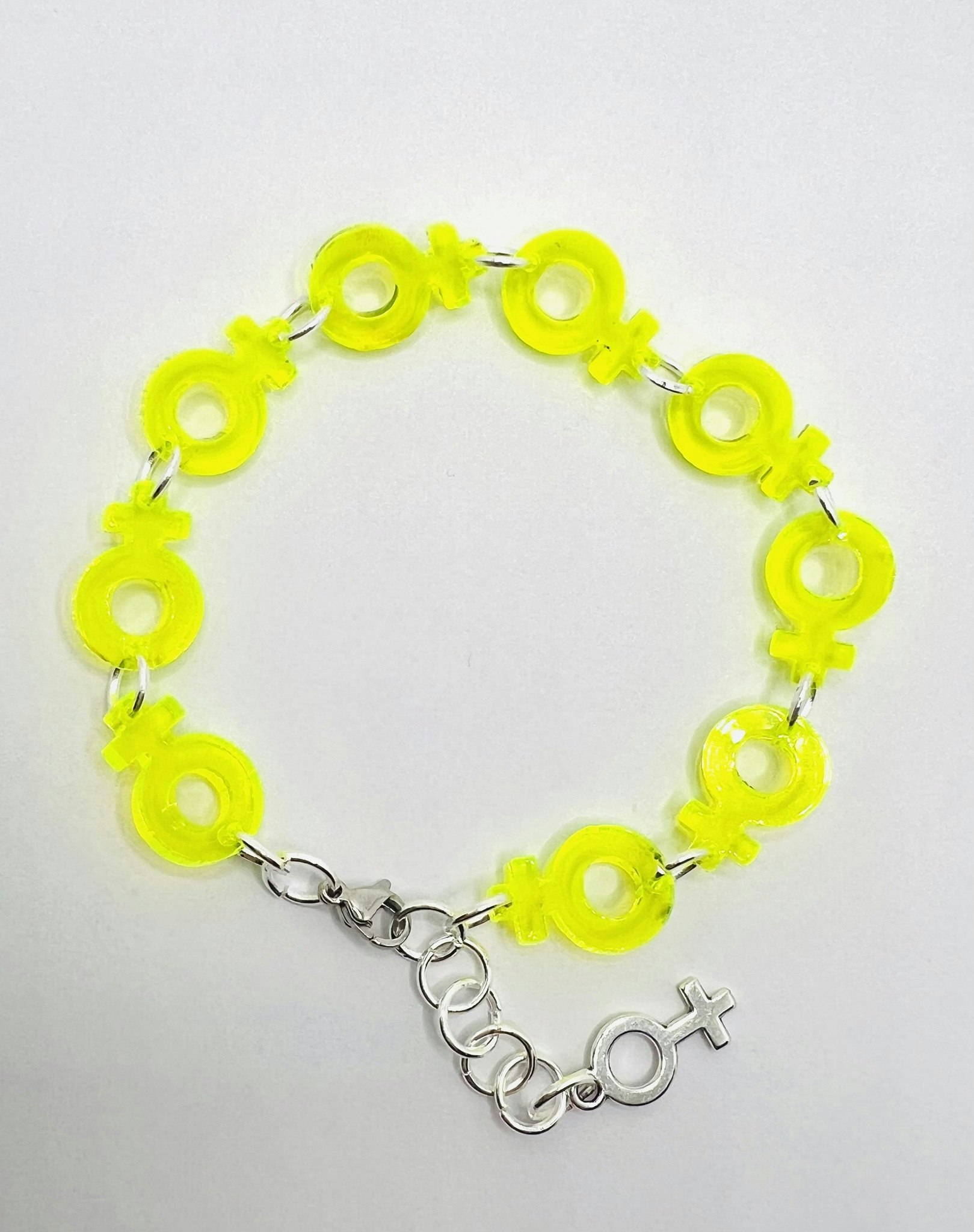 Venus Chain, Neon Yellow - armband