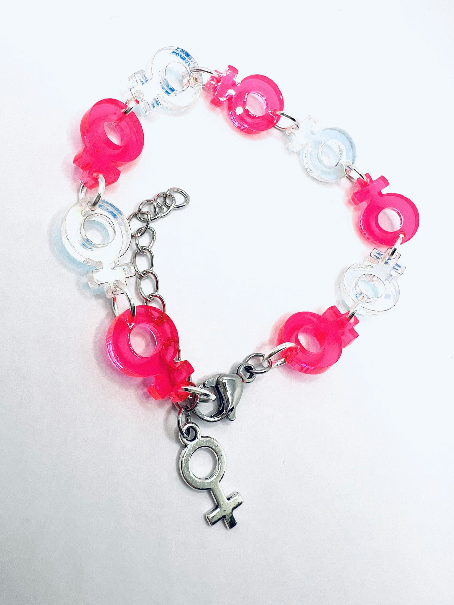 Venus Chain, Holo & Neon Pink - armband
