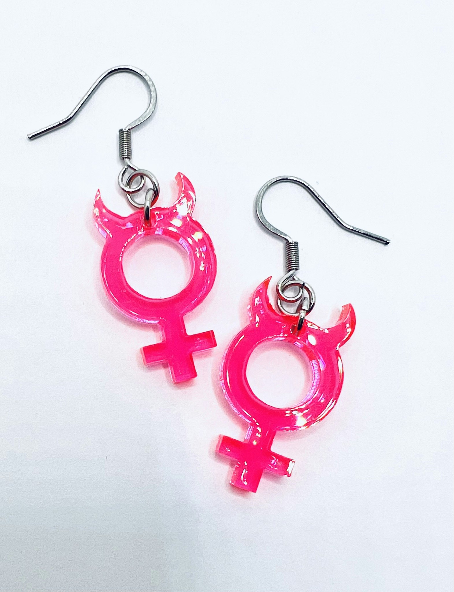 Mini She Devil, neonpink - krokar