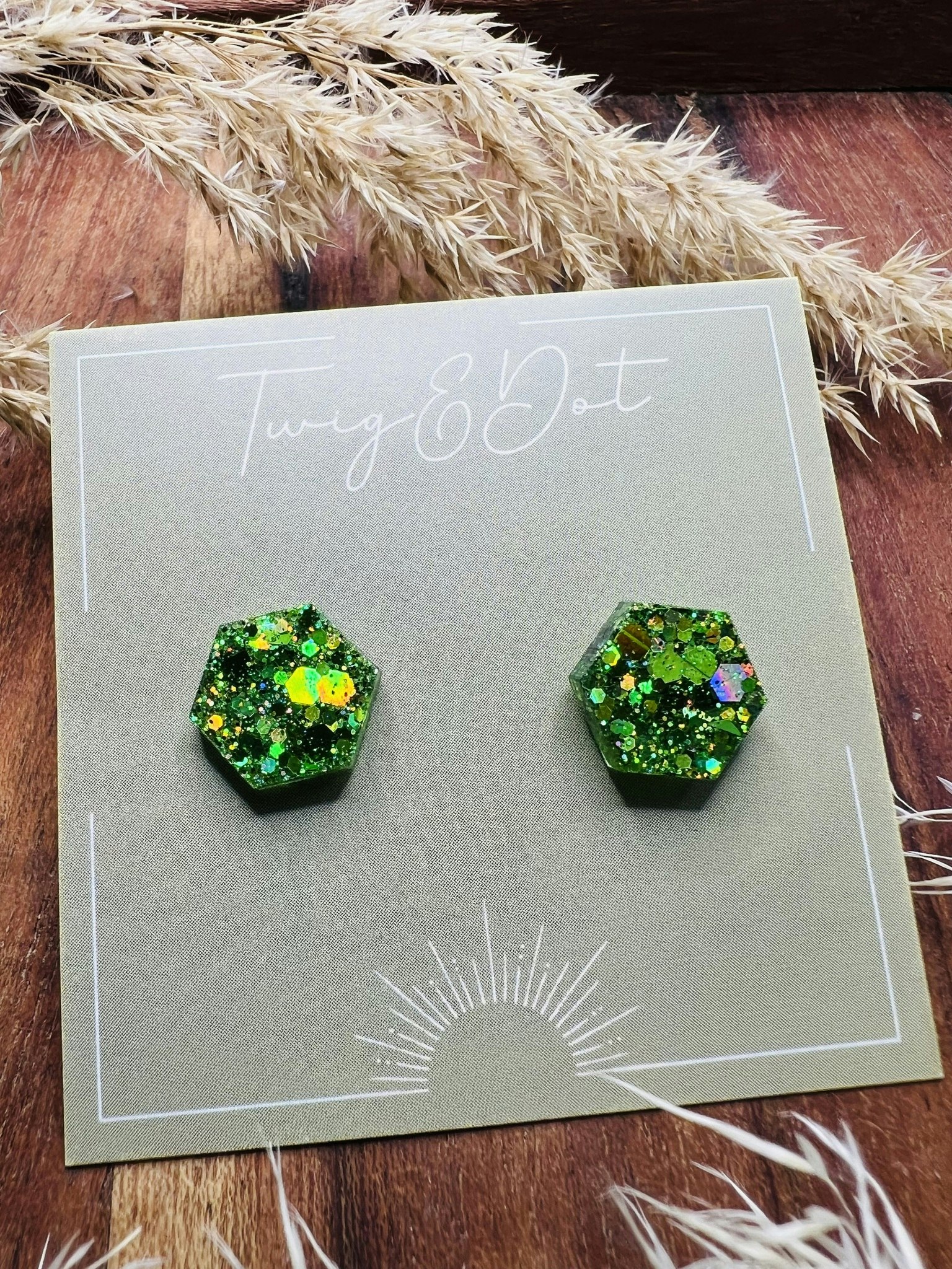 Lush Green Hexagon - stift