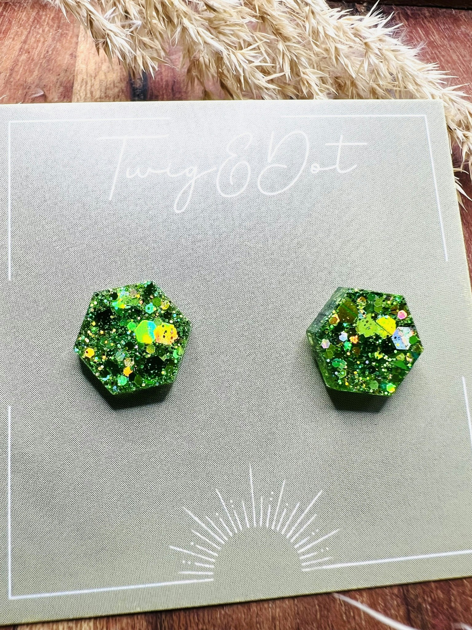 Lush Green Hexagon - stift