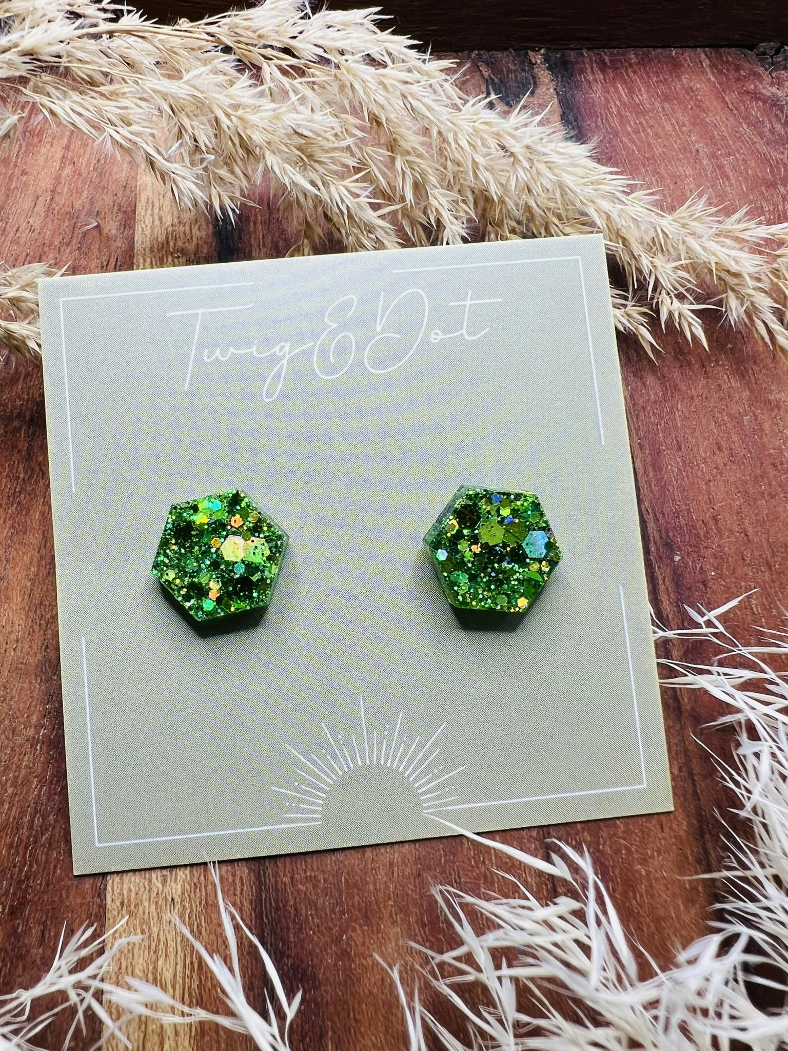 Lush Green Hexagon - stift