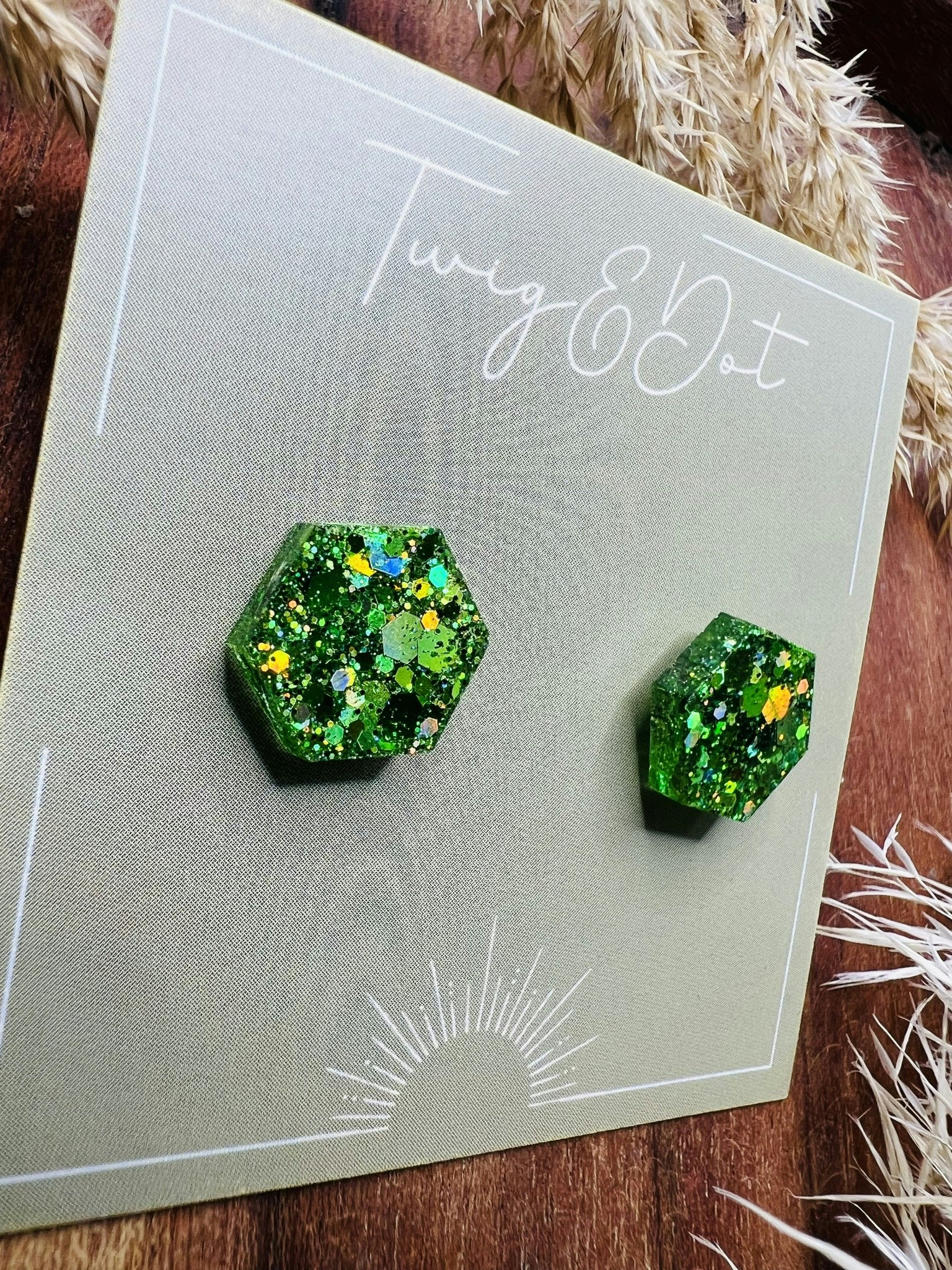 Lush Green Hexagon - stift