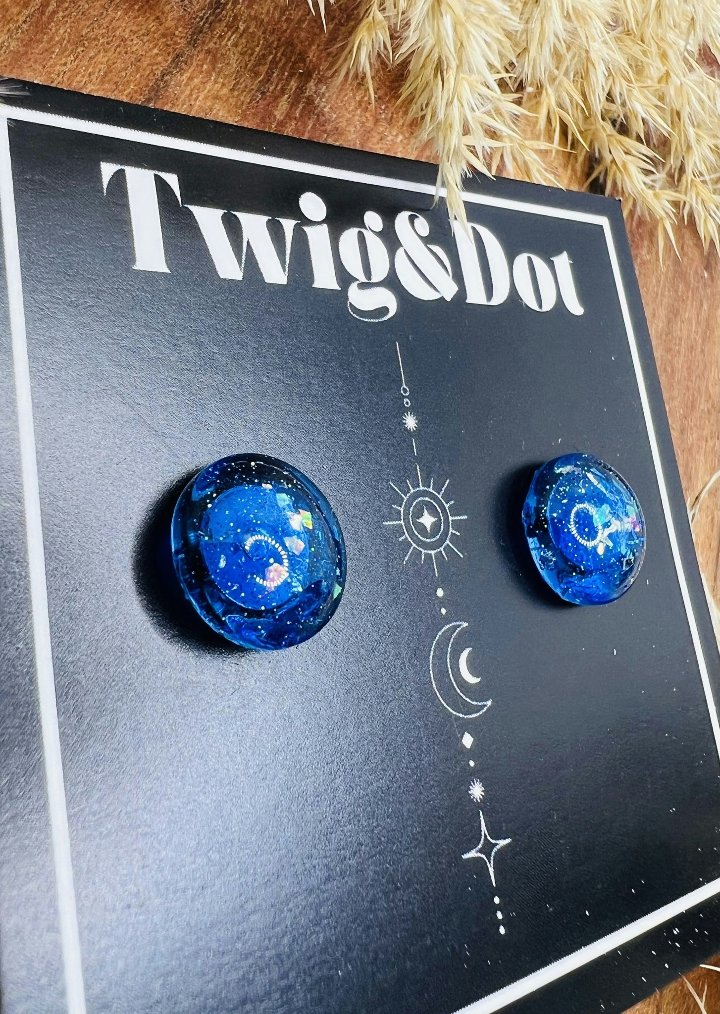 Sapphire night - Medi Button Studs