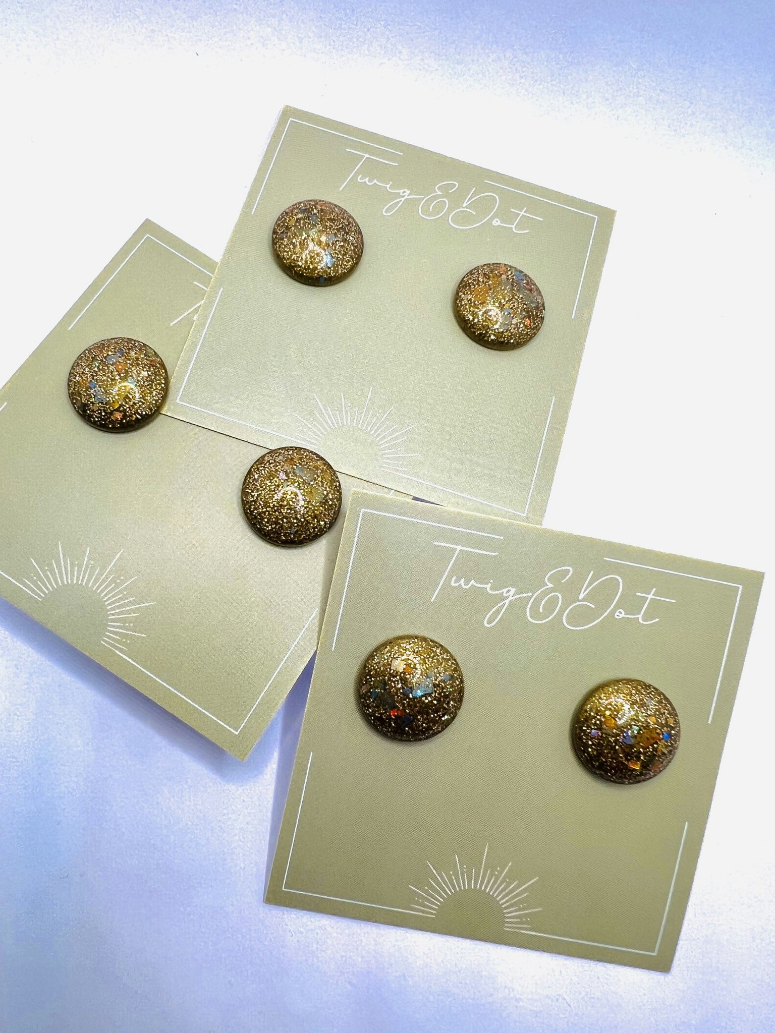 Bronze Gold - Button Studs