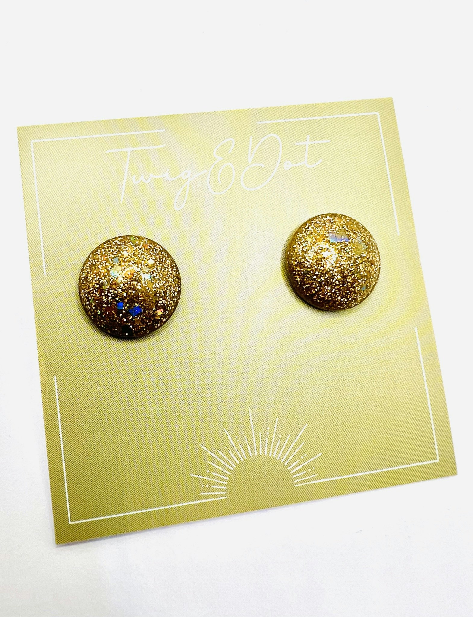 Bronze Gold - Button Studs