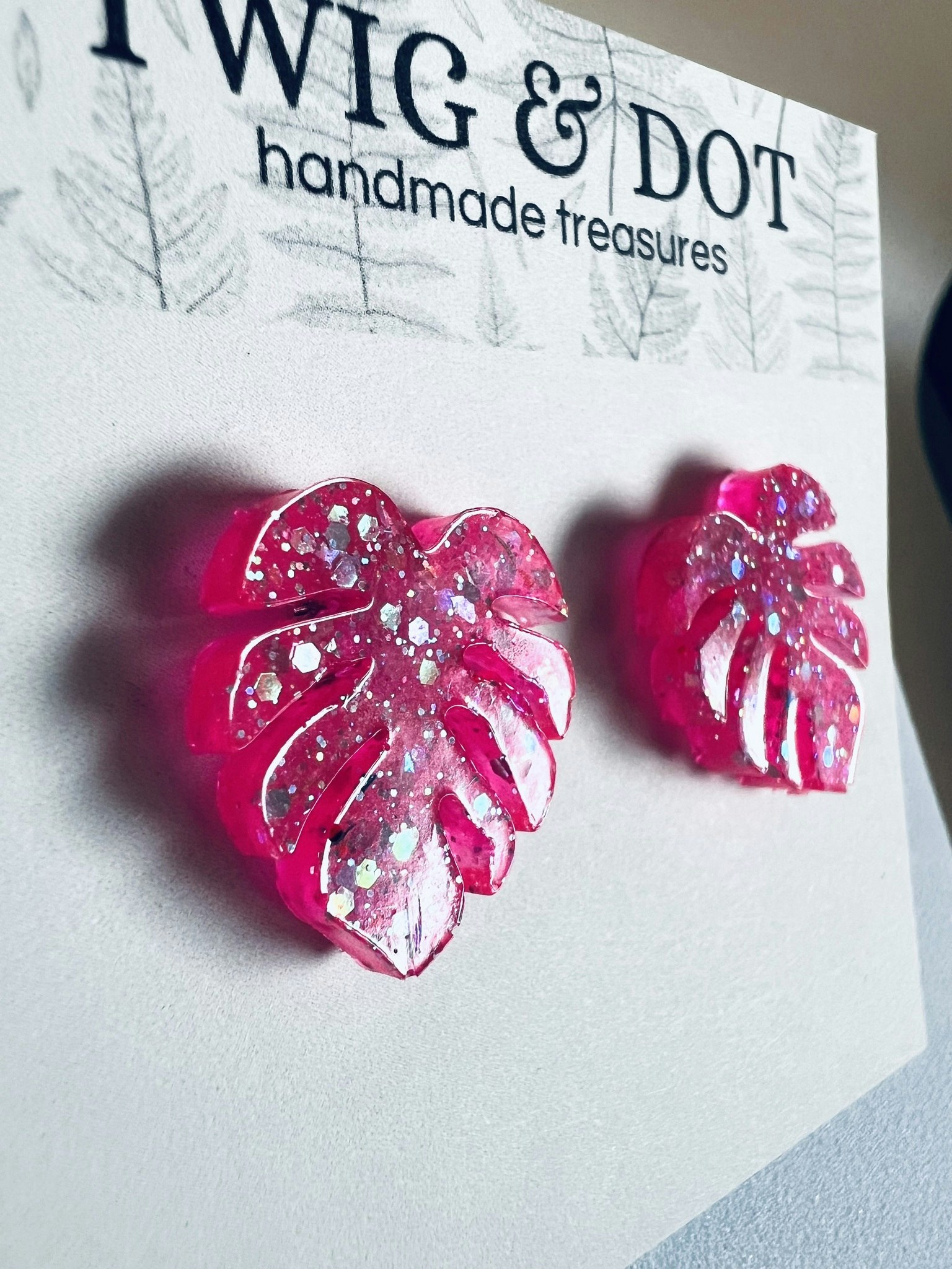 Mini Monstera SuperPink - stift