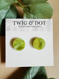 Golden Green studs