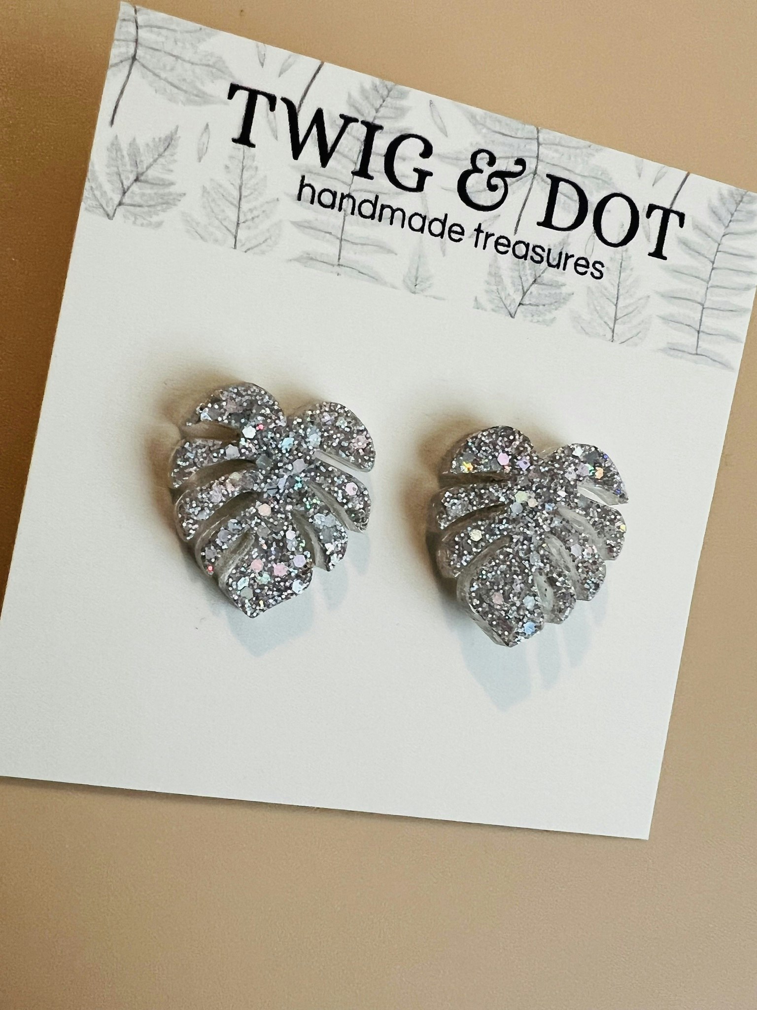 Mini Monstera Holo Silver - stift