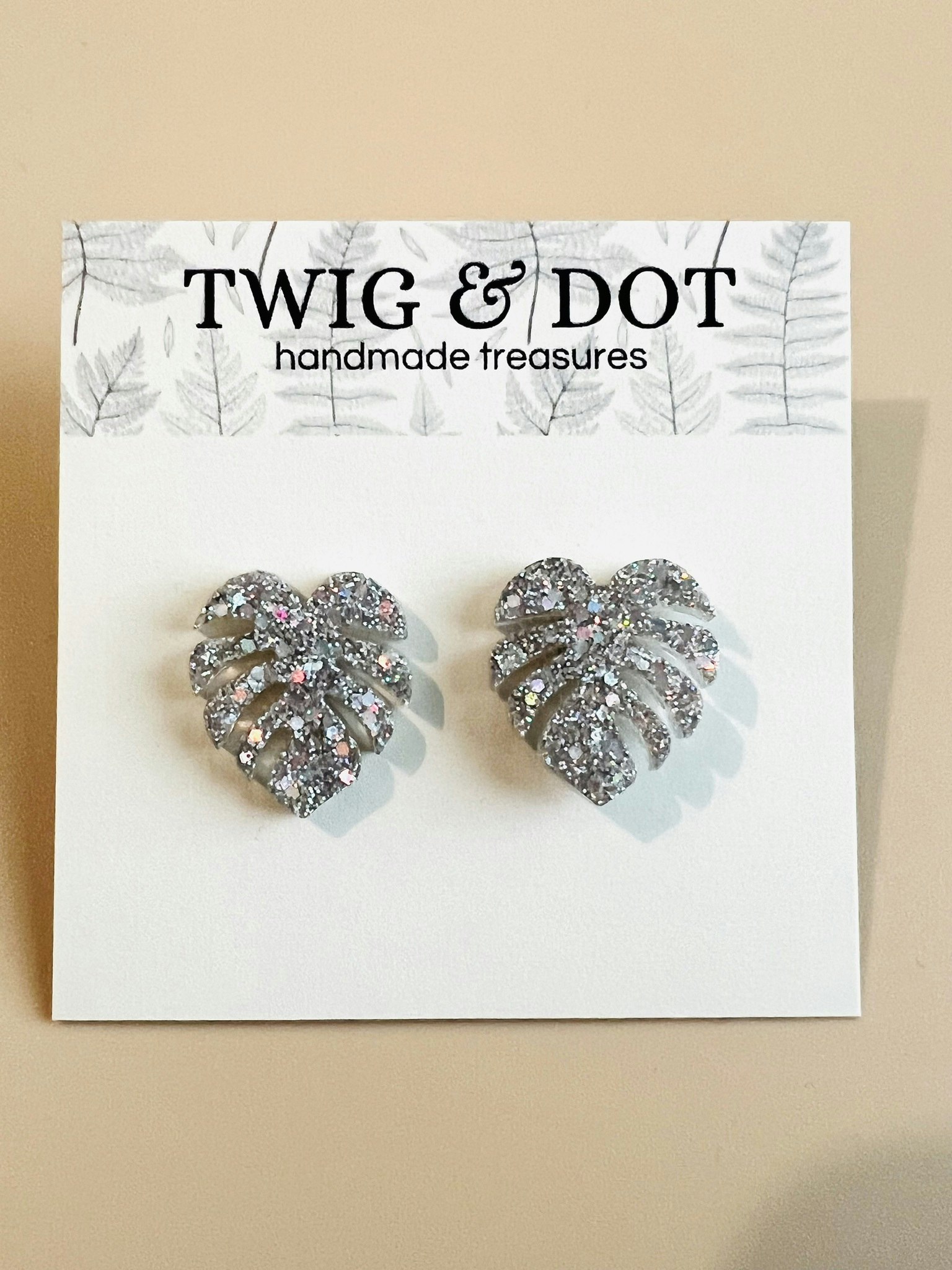Mini Monstera Holo Silver - stift