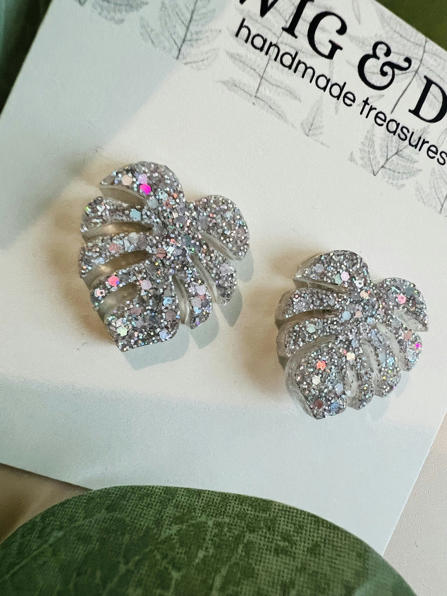Mini Monstera Holo Silver - stift