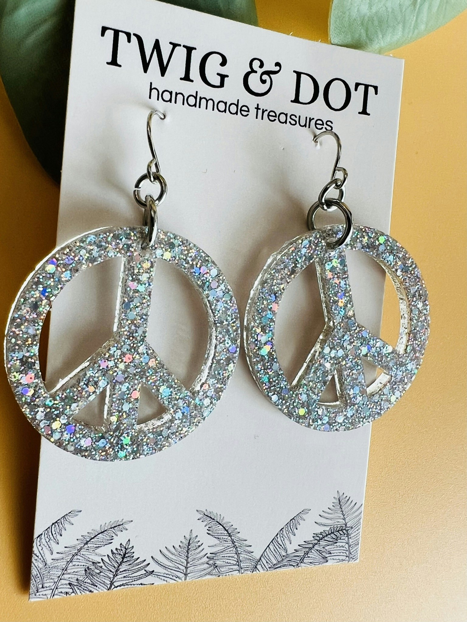 Peace Holo Silver