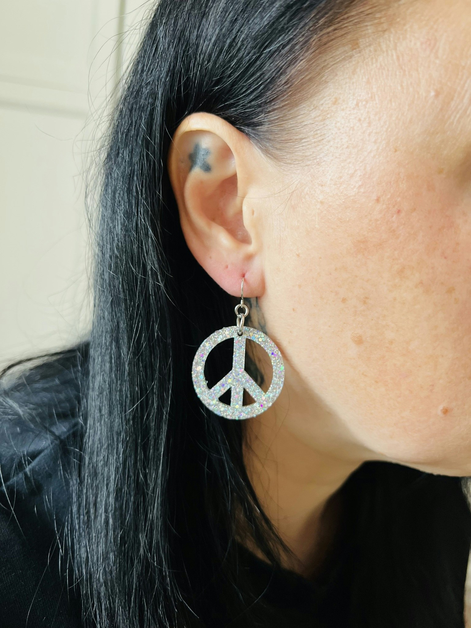 Peace Holo Silver