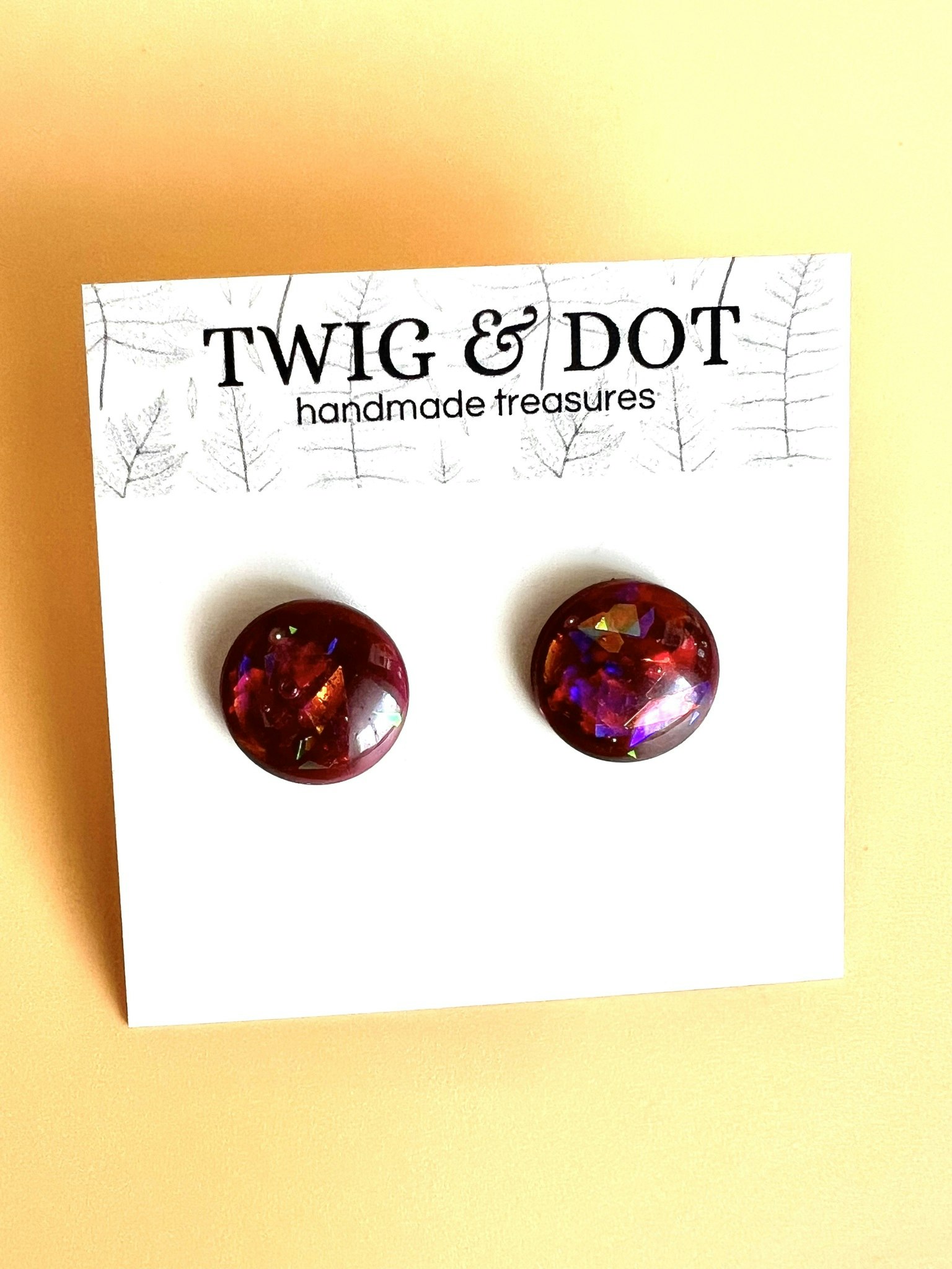 Night Glam Button Studs