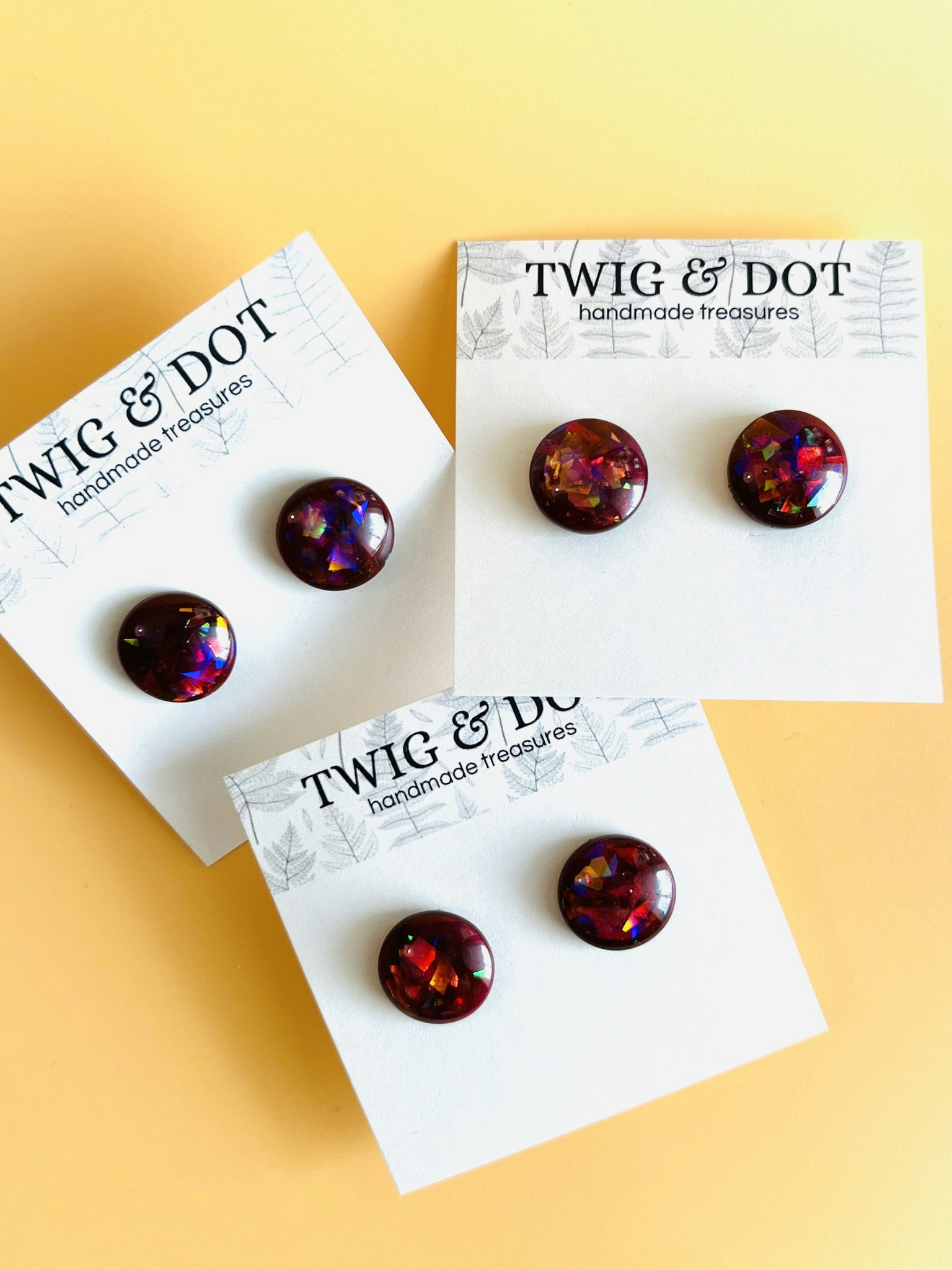 Night Glam Button Studs