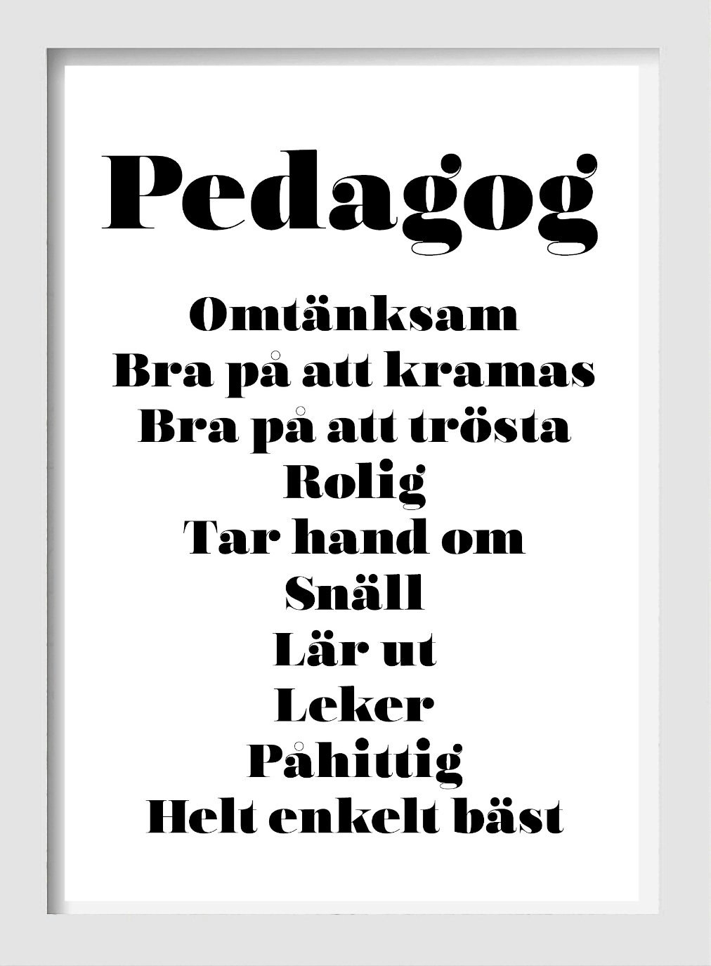 Pedagog - A4