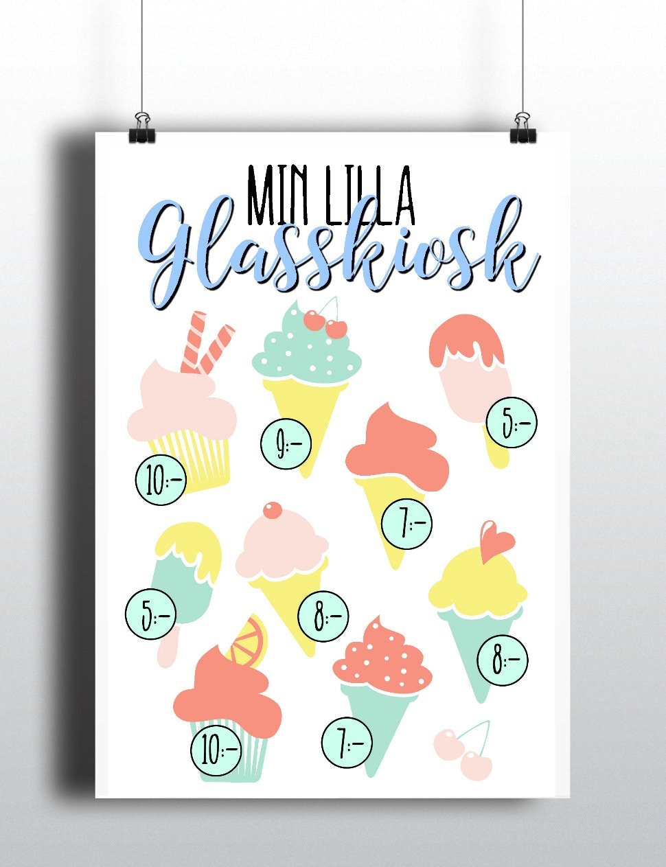 Min lilla glasskiosk - A4