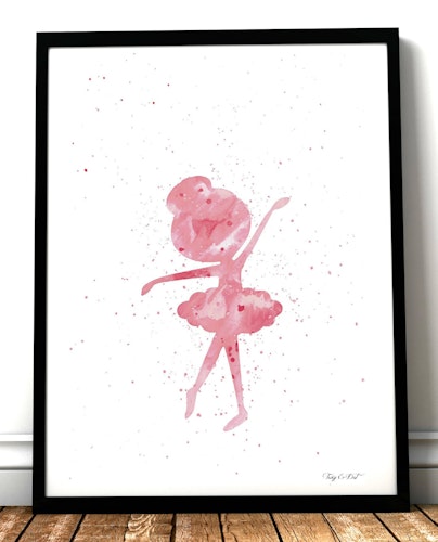 Pink Ballerina splatter