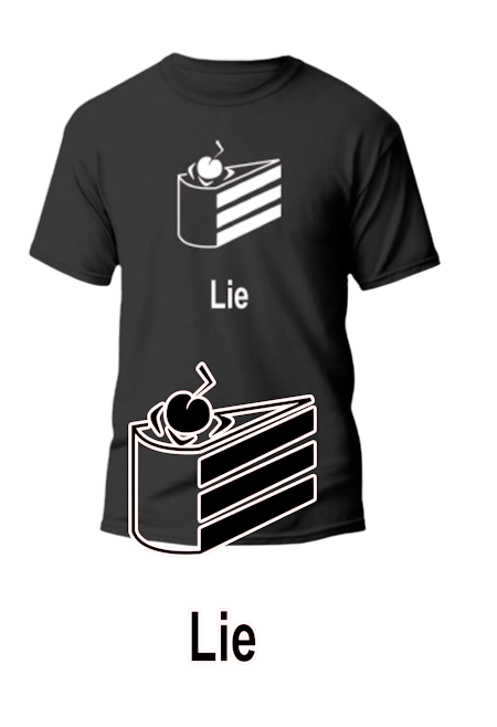 Cake is a lie t-shirt