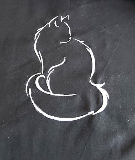 Tygväska - Katt siluett 1