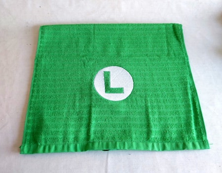 Gästhandduk - Super Mario logo - Luigi