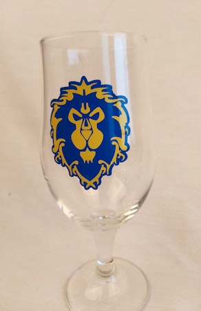Dricksglas - World of Warcraft logos