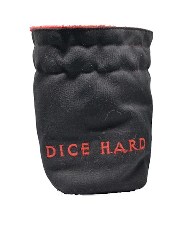 Broderad tärningspåse - Dice Hard