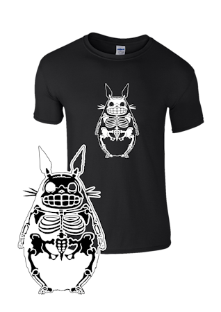 Skeleton Totoro t-shirt