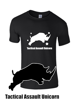 Tactical Assault Unicorn t-shirt