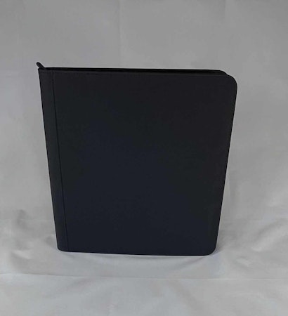 Svart 12-pocket binder för 480 kort