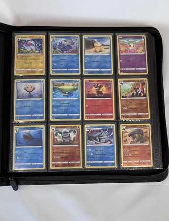 Svart 12-pocket binder för 480 kort