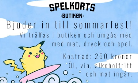 Spelkortsbutiken - Sommarfest 2025!
