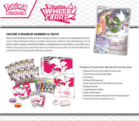 Pokémon TCG: Scarlet & Violet - White Flare Elite Trainer Box