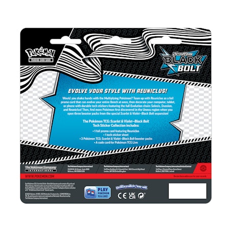 Pokémon TCG: Scarlet & Violet - Black Bolt Tech Sticker Collection