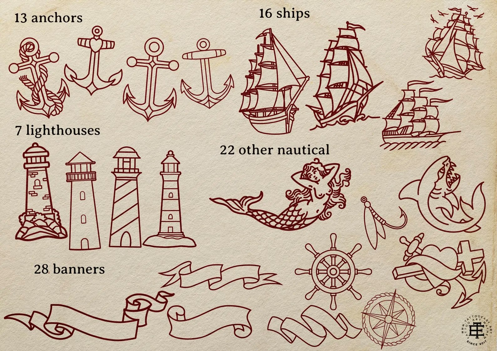 The Traditional Toolkit 1000+, Creative Procreate tattoo design kit for artists, Procreate Tattoo art, tattoo design bundle, tattoo artists