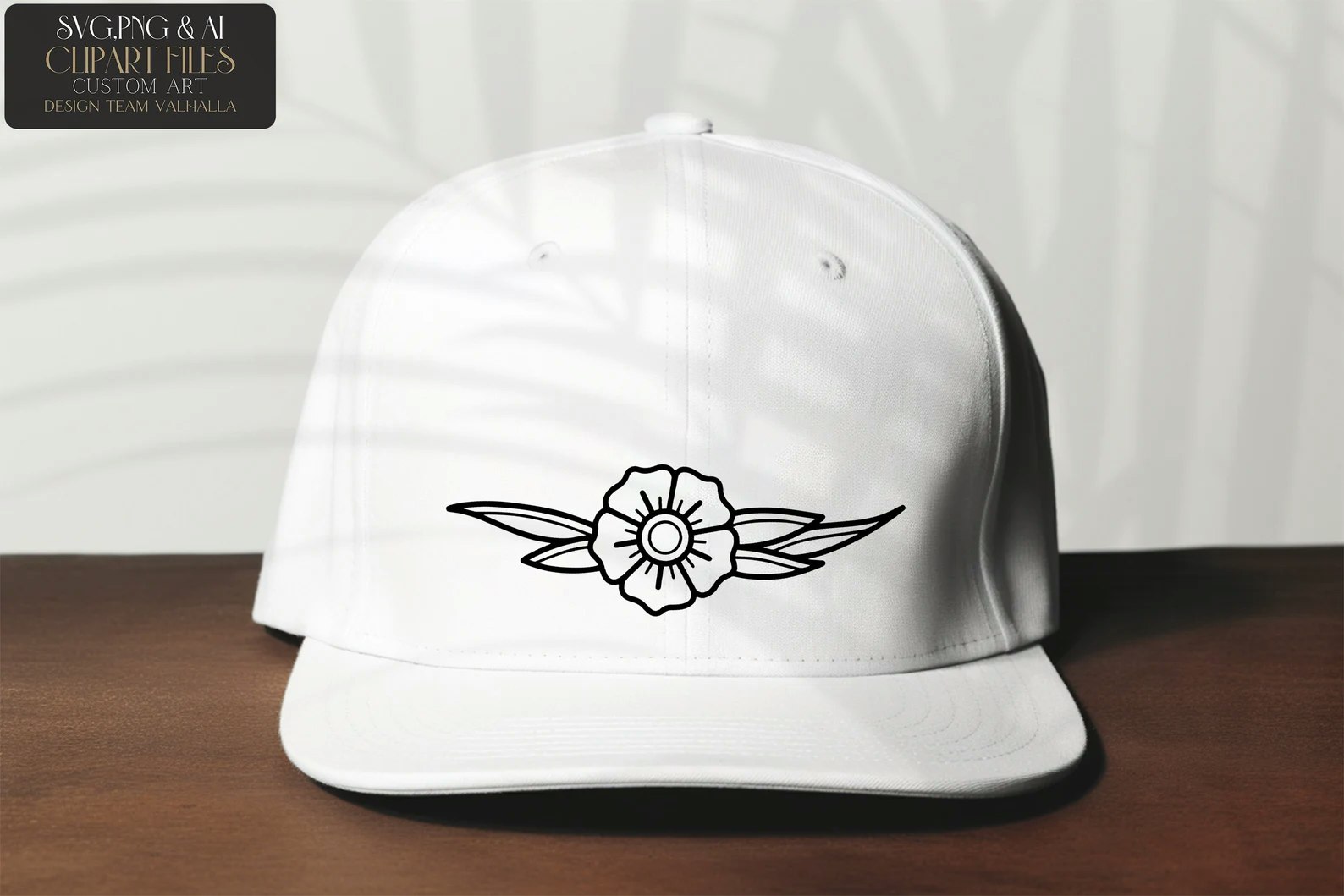 100 tattoo inspired Traditional flowers drawn by hand - .svg .png .ai & Procreate files included