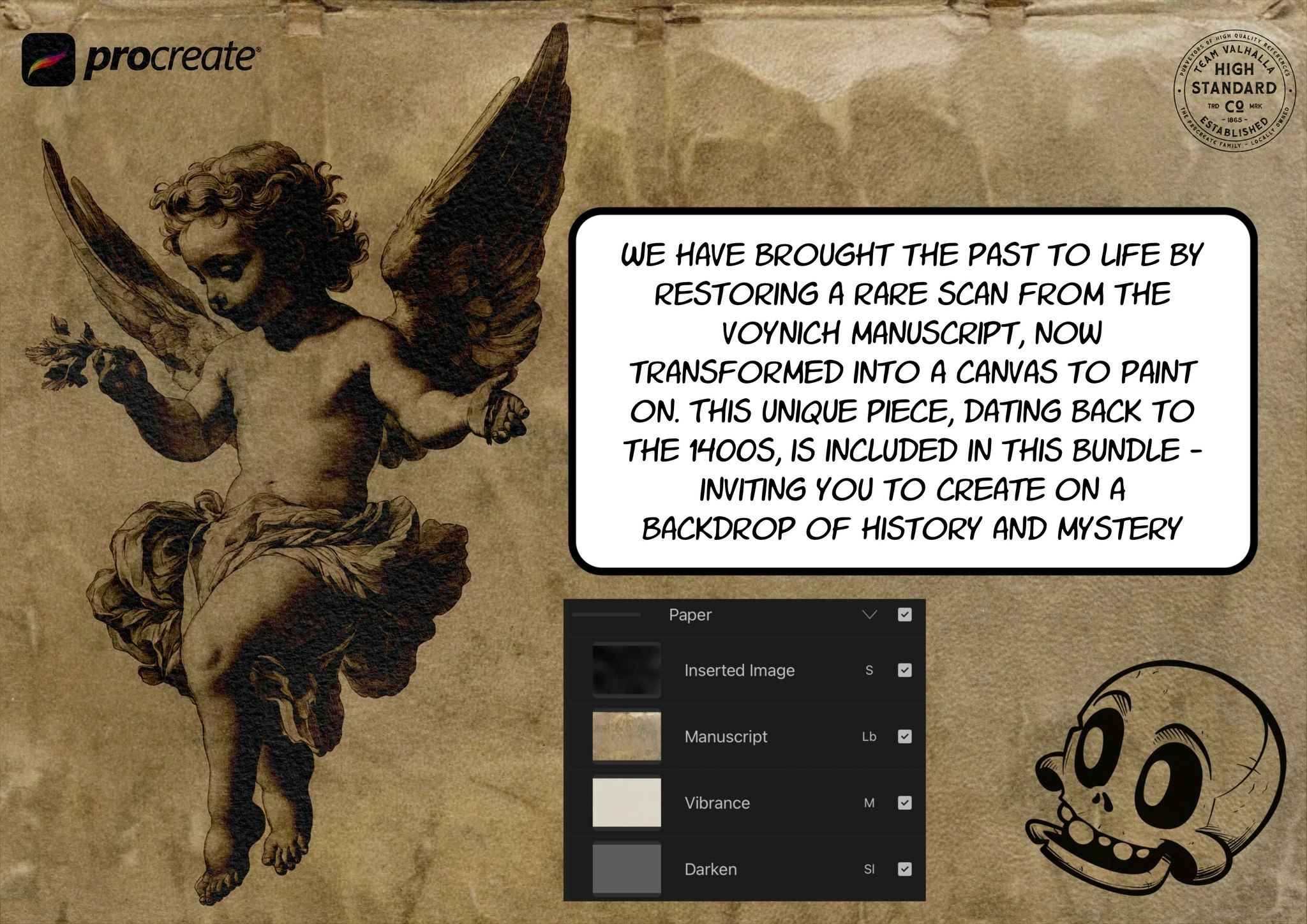 Procreate, Medieval Ink ~ 235+ custom made brushes inspired by the dark ages