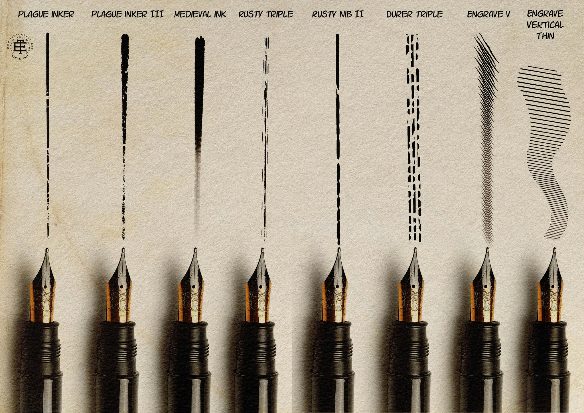 Procreate, Medieval Ink ~ 235+ custom made brushes inspired by the dark ages