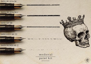 Procreate, Medieval Ink ~ 235+ custom made brushes inspired by the dark ages