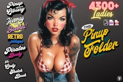 The Pinup Reference Library - XXL, Procreate stamps, Svg files, Png files, 4300+ elements, Tattoo flash, Tattoo ideas, Pinup designs