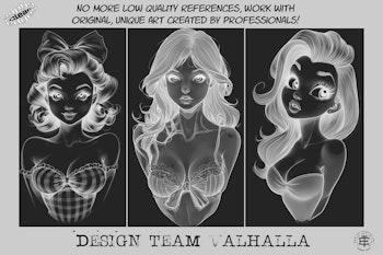 The Pinup Reference Library - XXL, Procreate stamps, Svg files, Png files, 4300+ elements, Tattoo flash, Tattoo ideas, Pinup designs