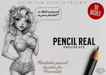 PencilReal ~ realistic pencil brush bundle for Procreate, XL creative kit!