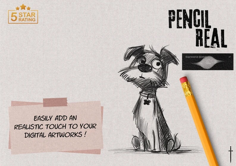 PencilReal ~ realistic pencil brush bundle for Procreate, XL creative kit!