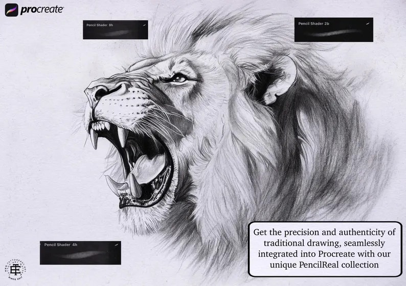 PencilReal ~ realistic pencil brush bundle for Procreate, XL creative kit!