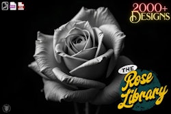The Rose Reference Library, Procreate stamps, Svg files, Png files, 2000+ elements, Tattoo flash, Tattoo references, studio quality